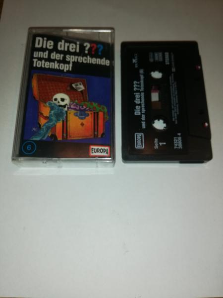 Die Drei Fragezeichen Folge 6 und der sprechende Totenkopf Schwarz 7432138806 4 Europa(Schriftzug/ Logo fehlt)